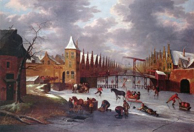 Amsterdamer Stadttor von Anthonie Beerstraten